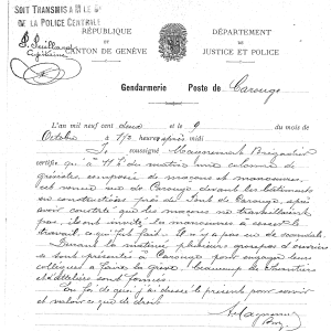 1902-10-09grève CGTE rapport de police Carouge