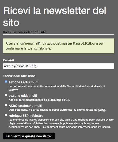 IT 1 Recevoirl newsletter du site.