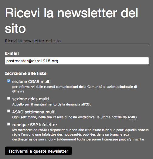 IT Recevoirl newsletter du site