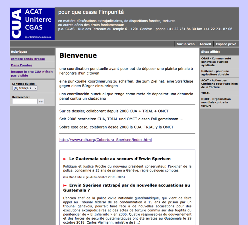 2026-01-09cua pour que cesse l'impunité 83 articles